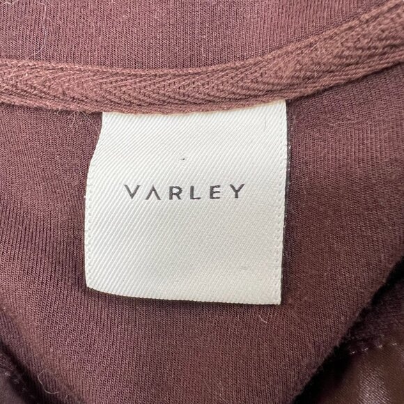 Varley Keller Half Zip Pullover in Coffee Bean Brown Size Small - Picture 5 of 9